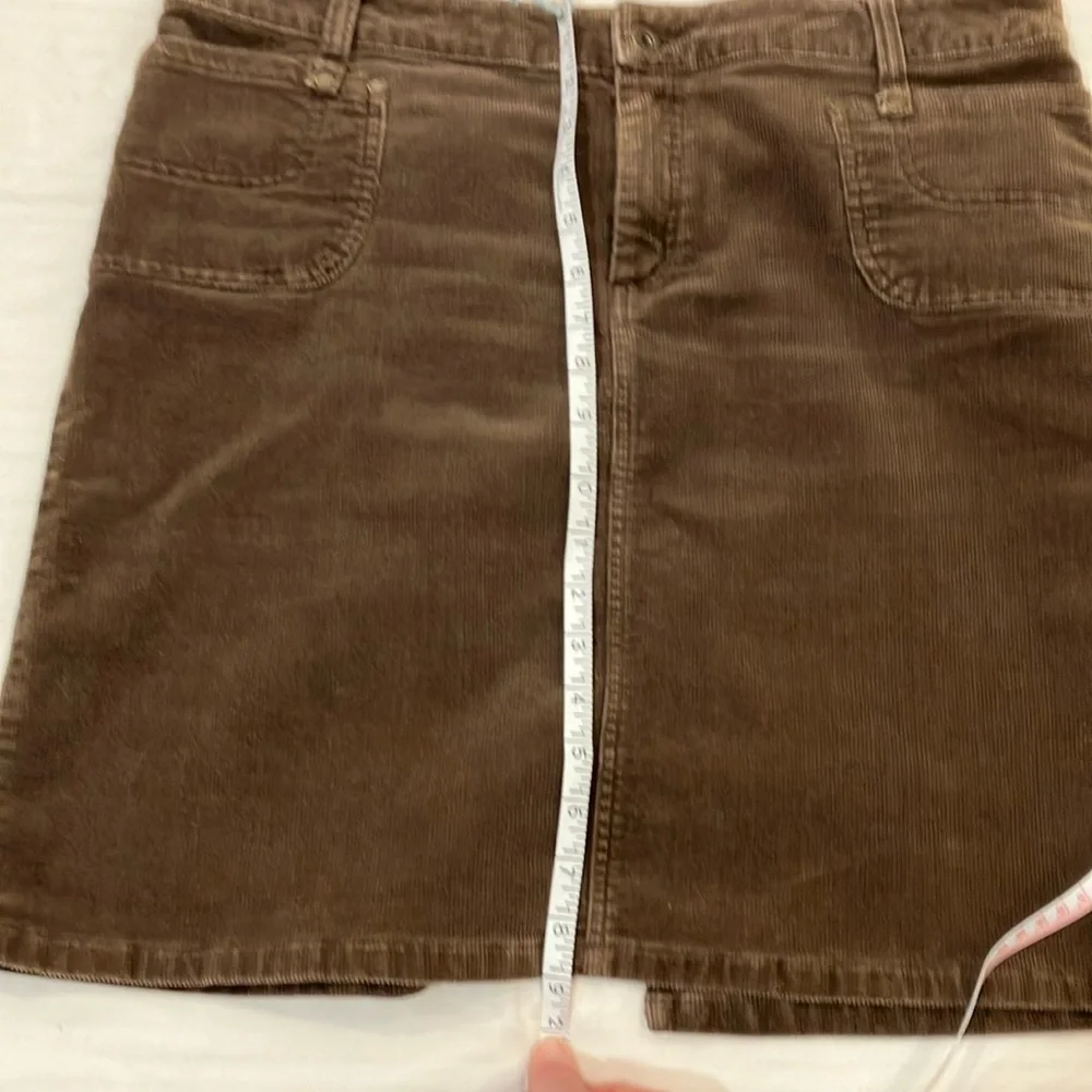 Point zéro women’s size 13 corduroy Classic Brown Skirt - Picture 11 of 14